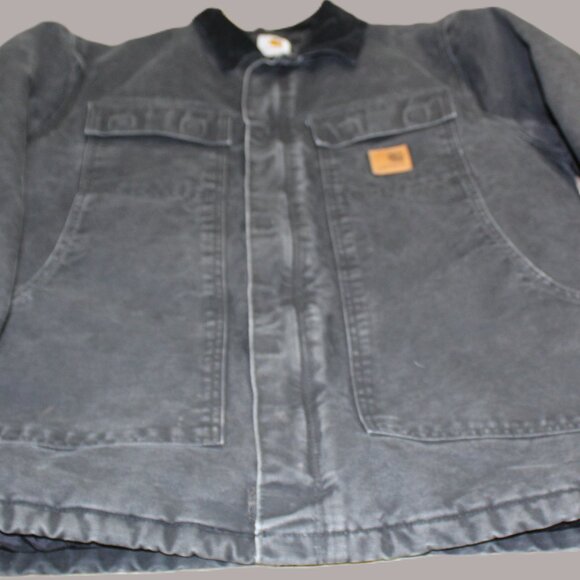 Carhartt Sandstone Traditional Coat Size Large Tall C26 BLK - Arctic Quilt Lined - Picture 1 of 15